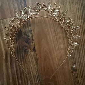 Gold Leaf Halo Headband - Women Accessories